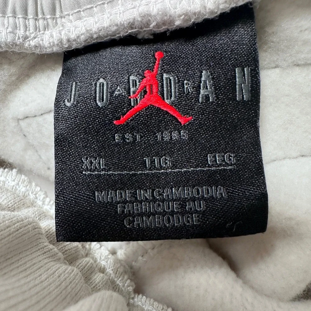 Jordan 23 Engineered Fleece Pants Mens XXL Light Bone‎ White Joggers DC9632-072